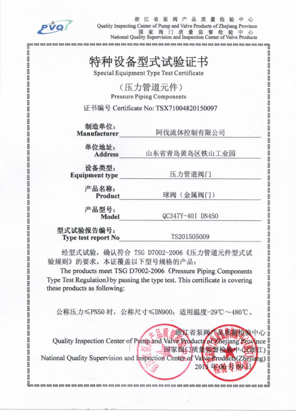 Type test certificate.1 Type test certificate.1
